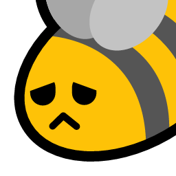 bee sad emoji